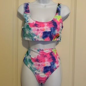 Two Piece High Waisted Swuimsuit